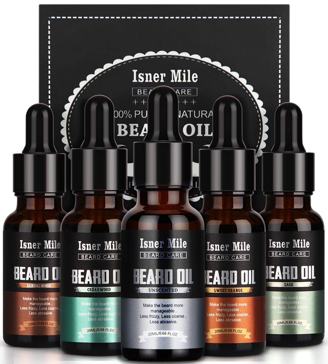 ISNER MILE Beard Oil Kit – Conditioning Set