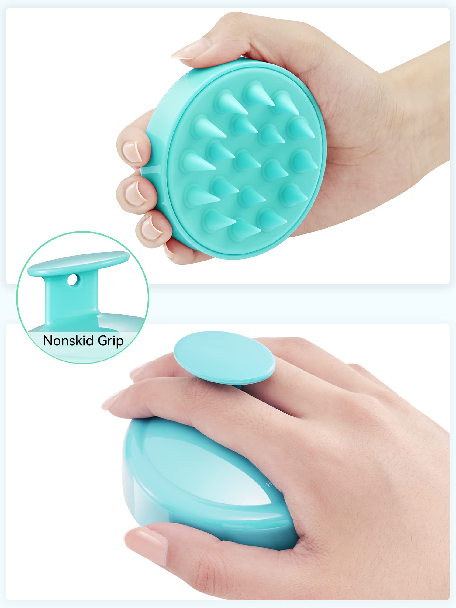 HEETA Scalp Massager Brush – Silicone Scrubber