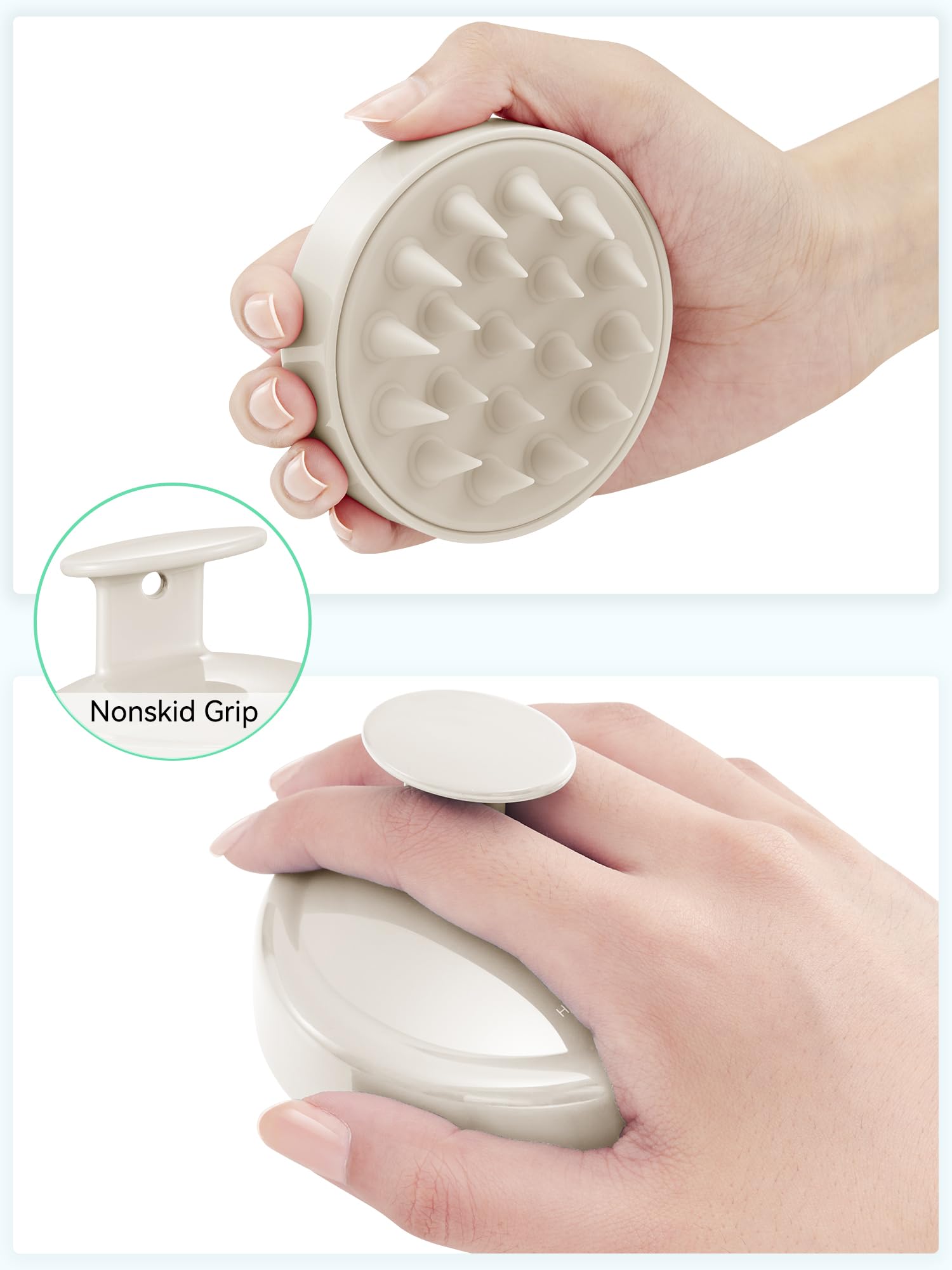 HEETA Scalp Massager Brush – Silicone Scrubber