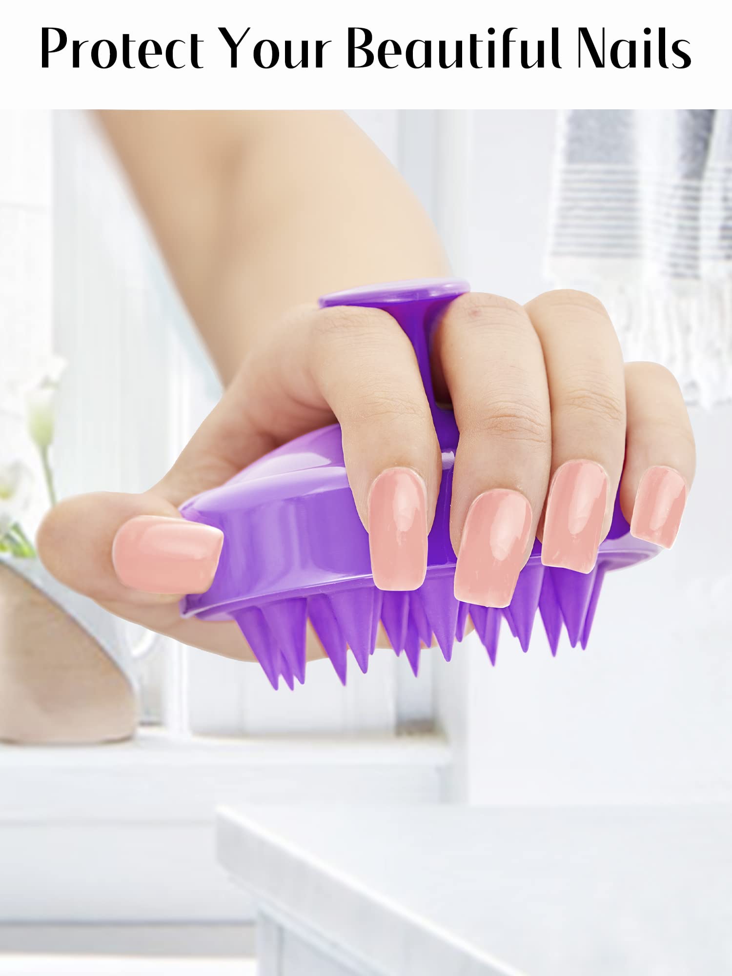 HEETA Scalp Massager Brush – Silicone Scrubber