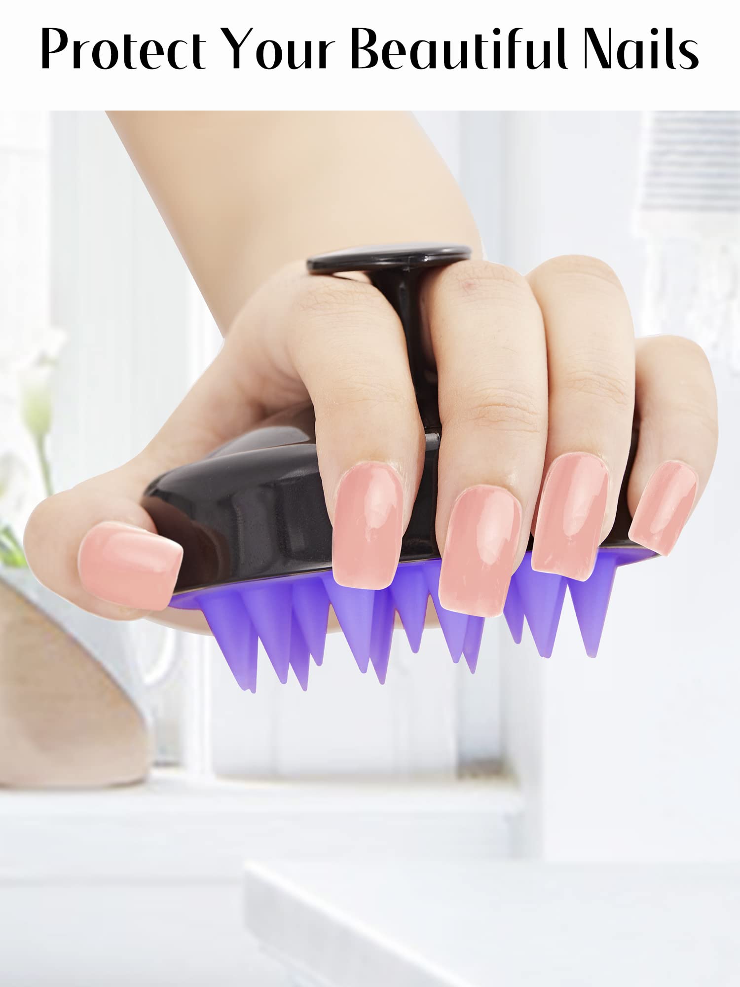 HEETA Scalp Massager Brush – Silicone Scrubber