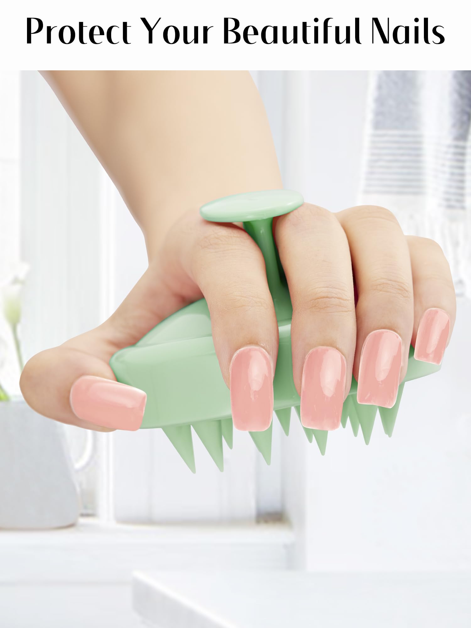 HEETA Scalp Massager Brush – Silicone Scrubber