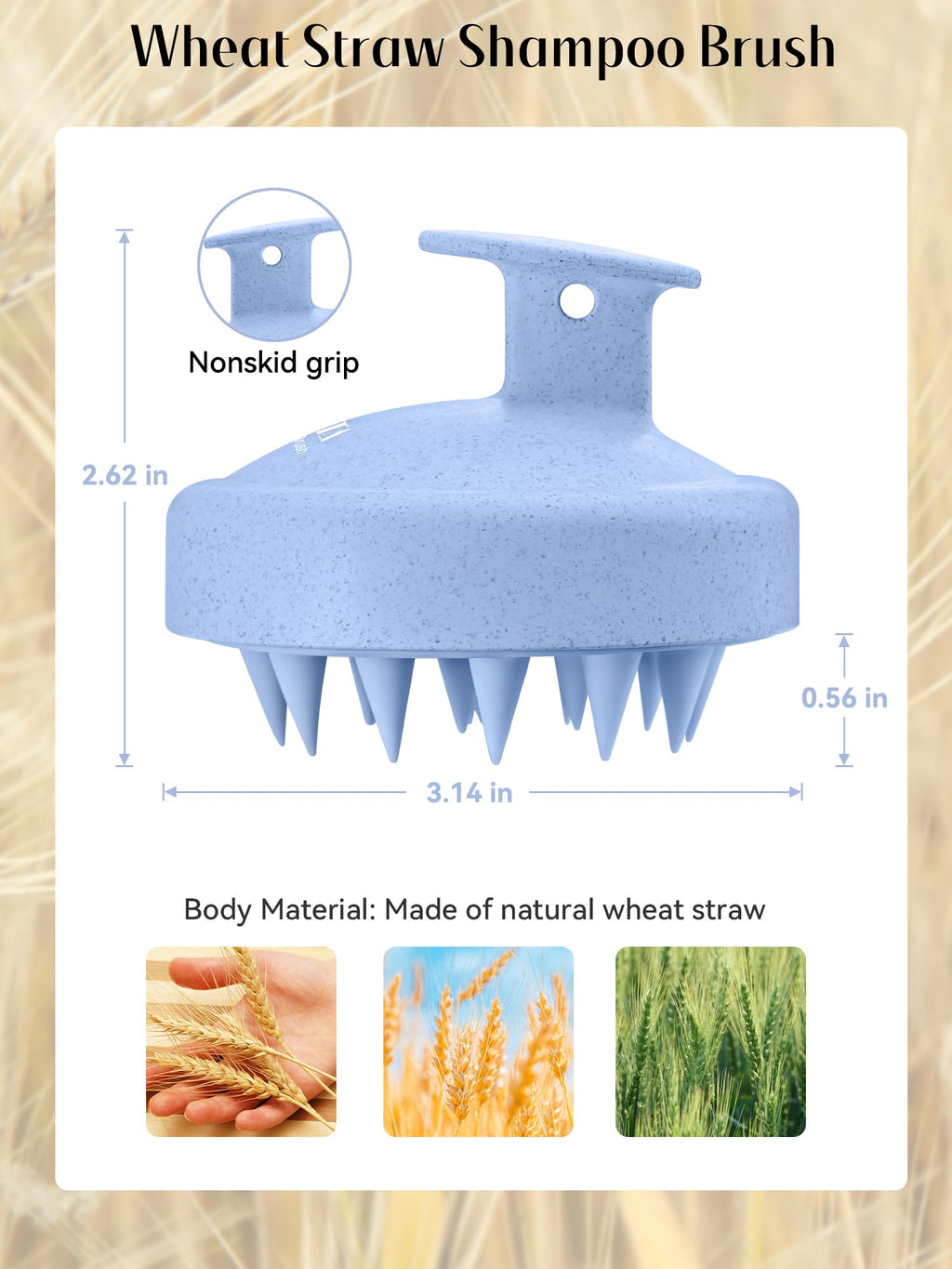 HEETA Scalp Massager Brush – Silicone Scrubber