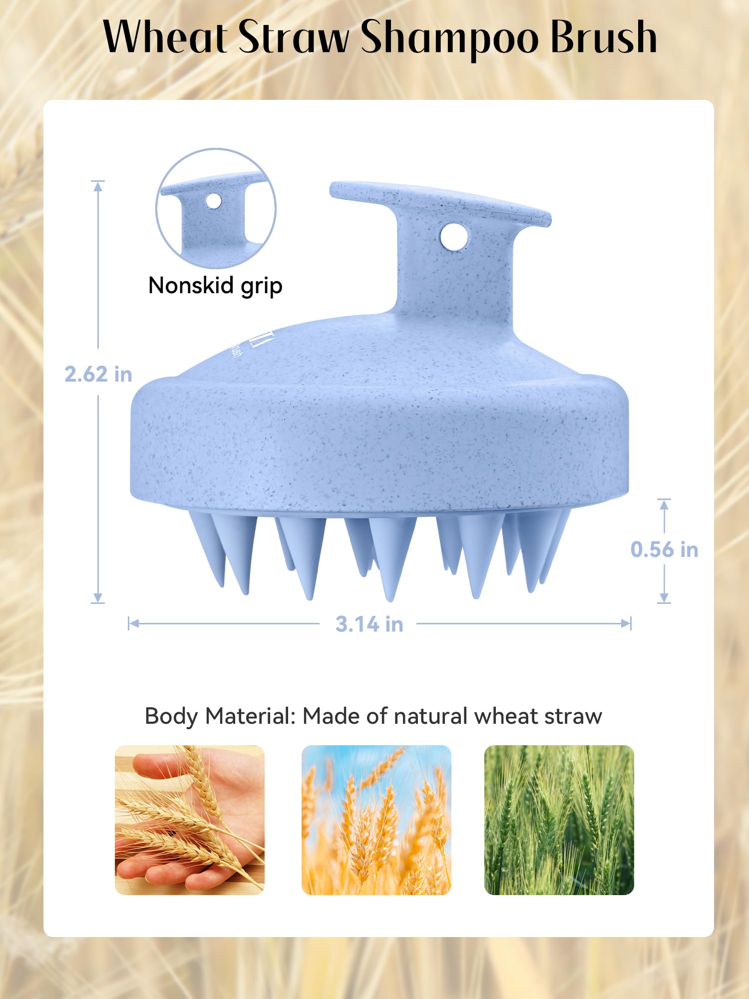 HEETA Scalp Massager Brush – Silicone Scrubber