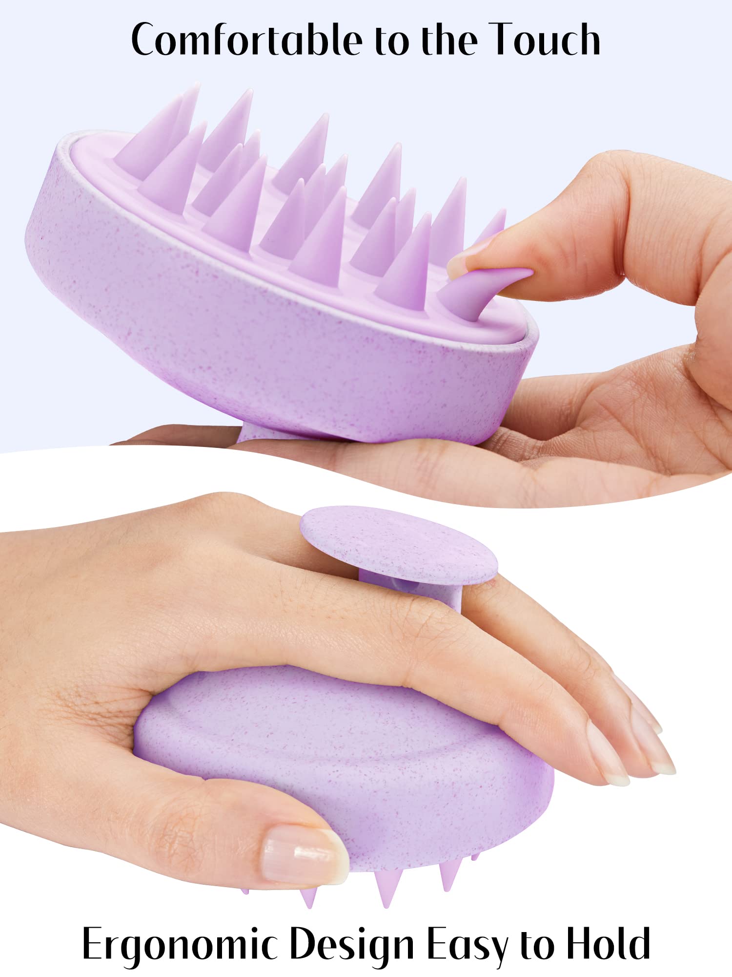 HEETA Scalp Massager Brush – Silicone Scrubber