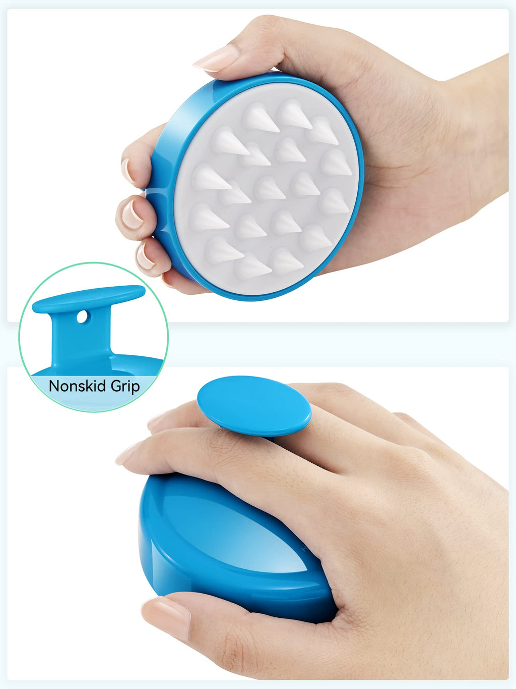 HEETA Scalp Massager Brush – Silicone Scrubber