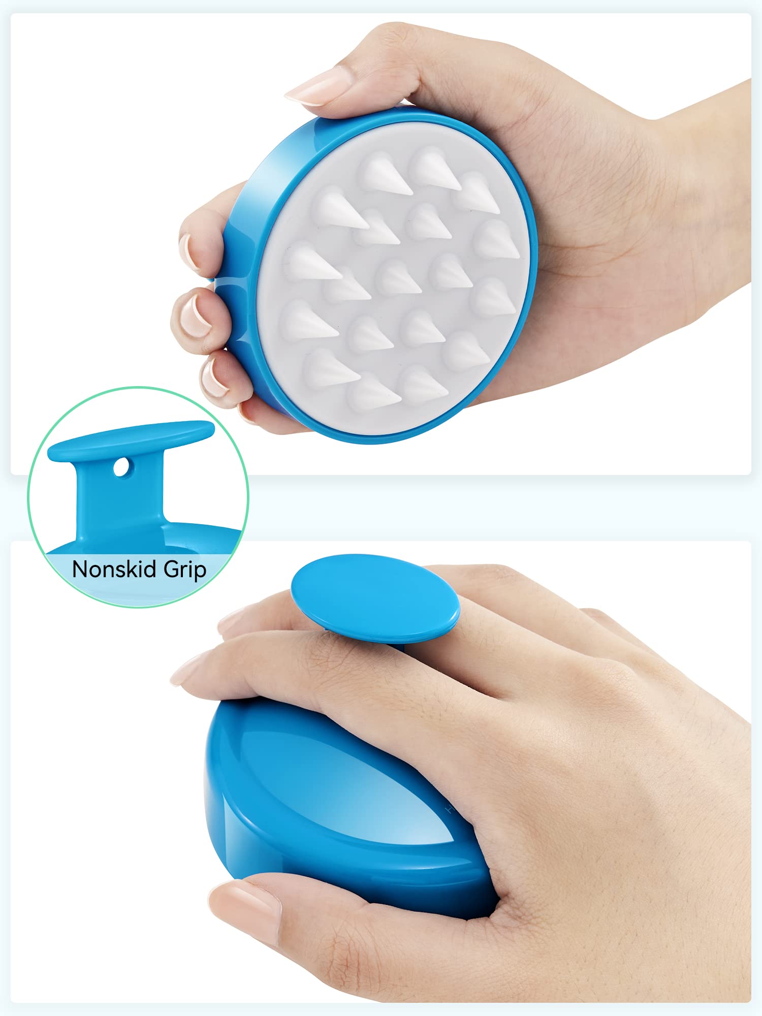 HEETA Scalp Massager Brush – Silicone Scrubber