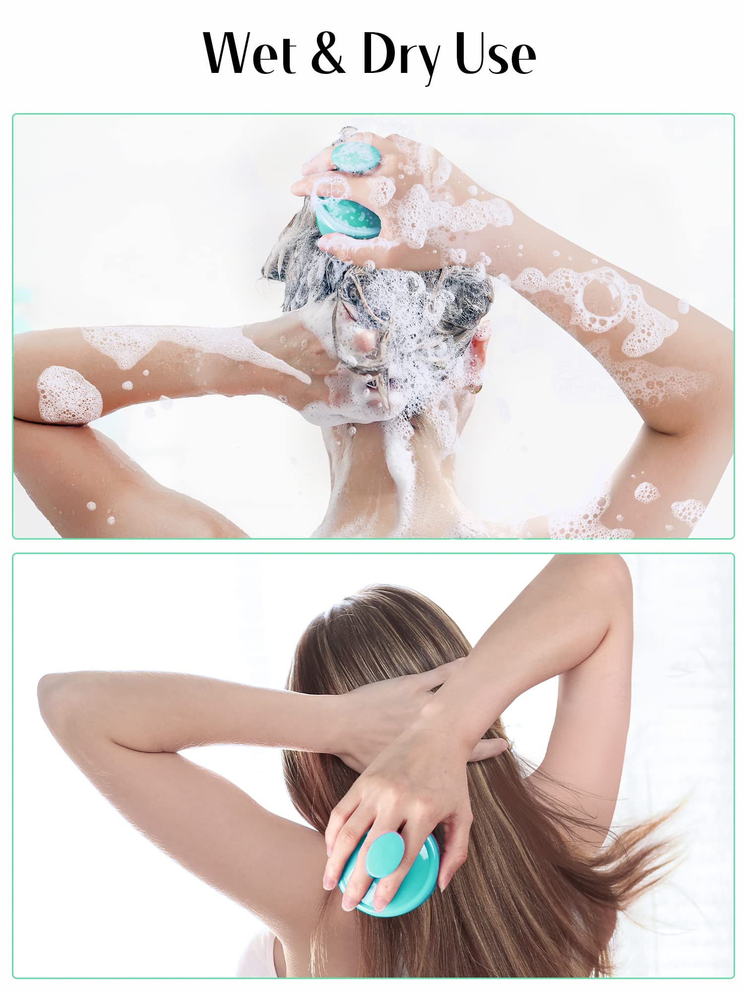 HEETA Scalp Massager Brush – Silicone Scrubber