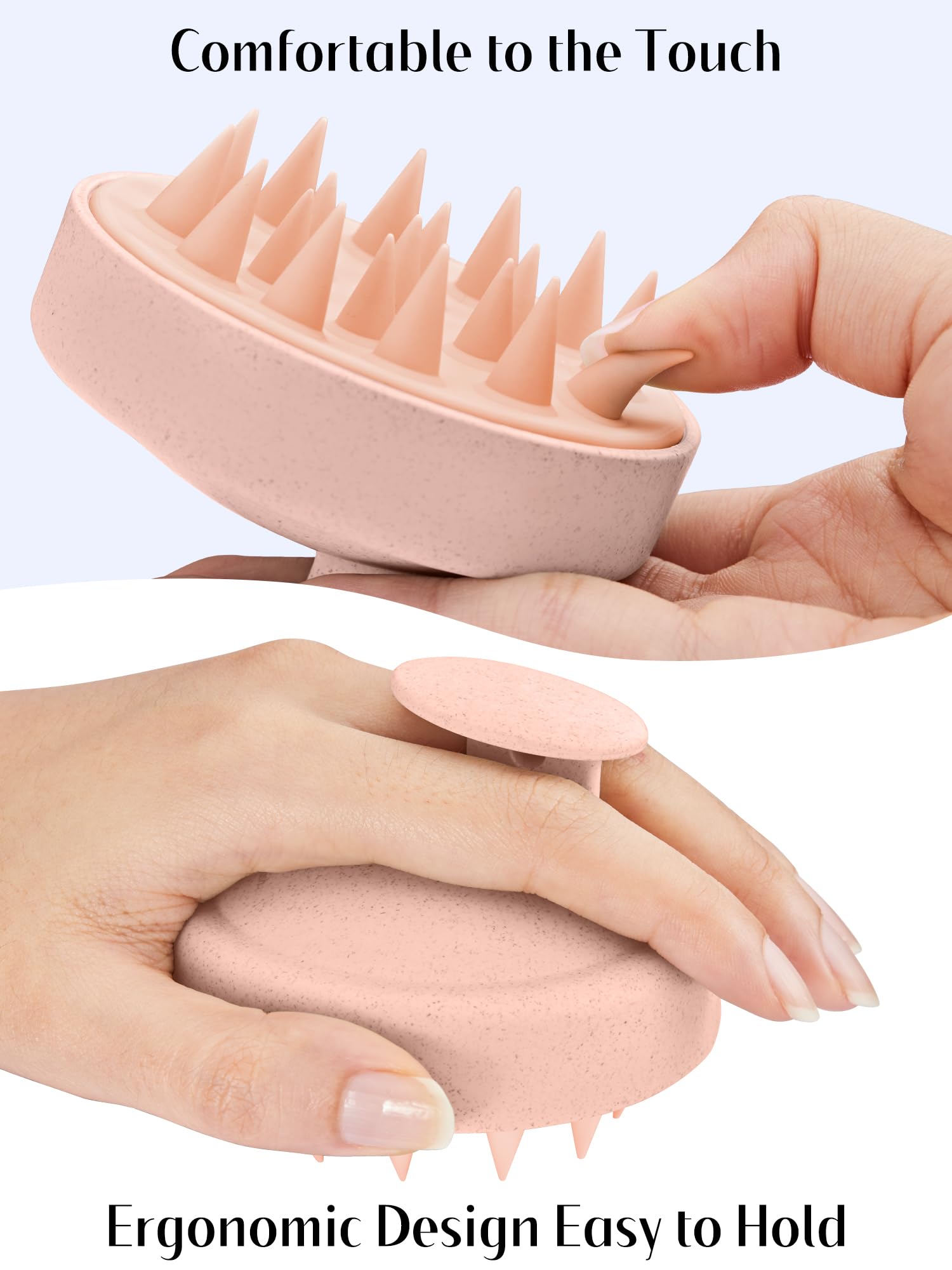 HEETA Scalp Massager Brush – Silicone Scrubber