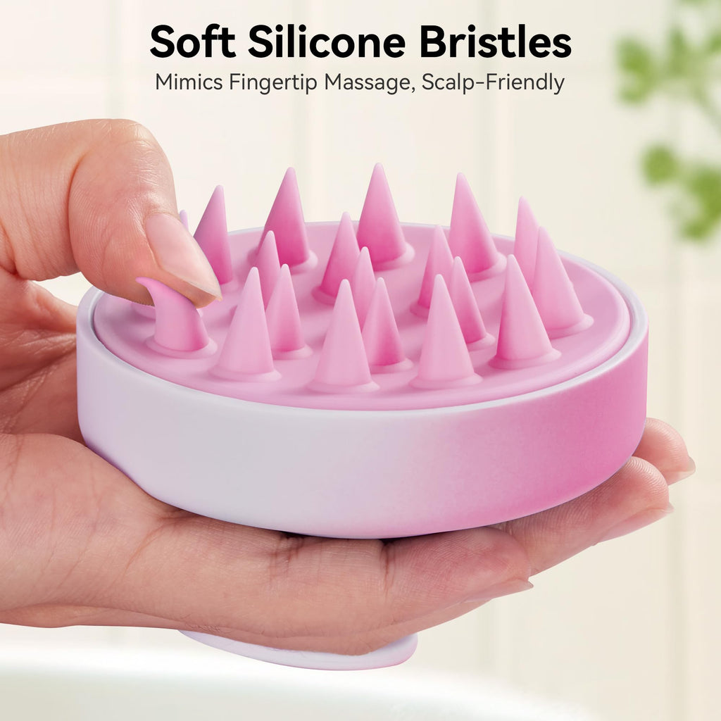 HEETA Scalp Massager Brush – Silicone Scrubber