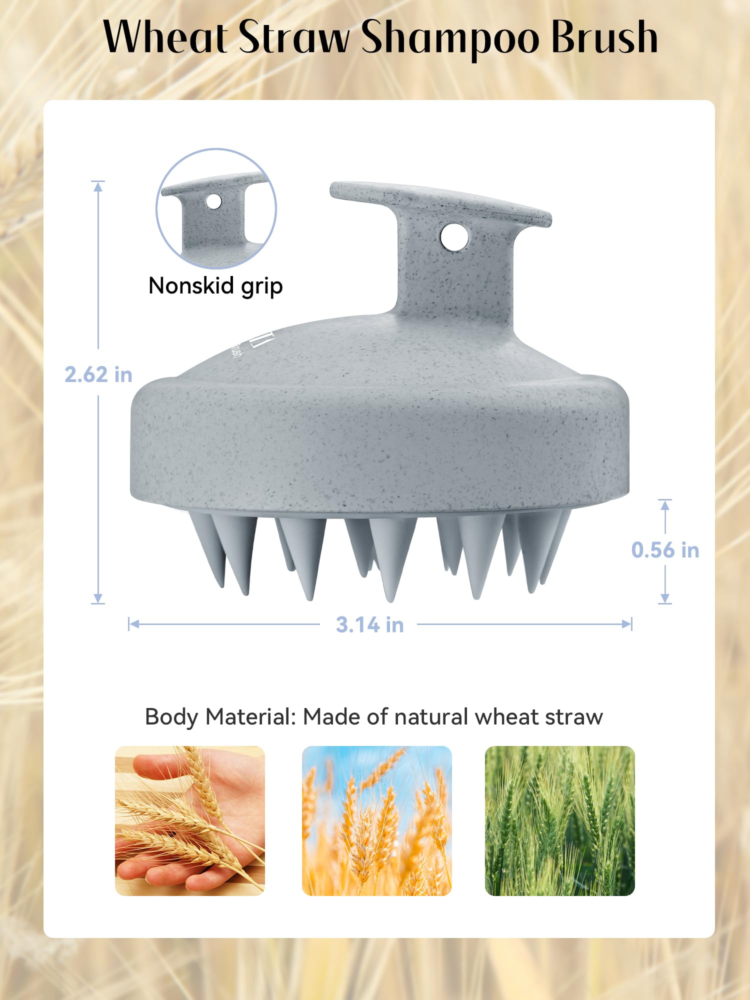 HEETA Scalp Massager Brush – Silicone Scrubber