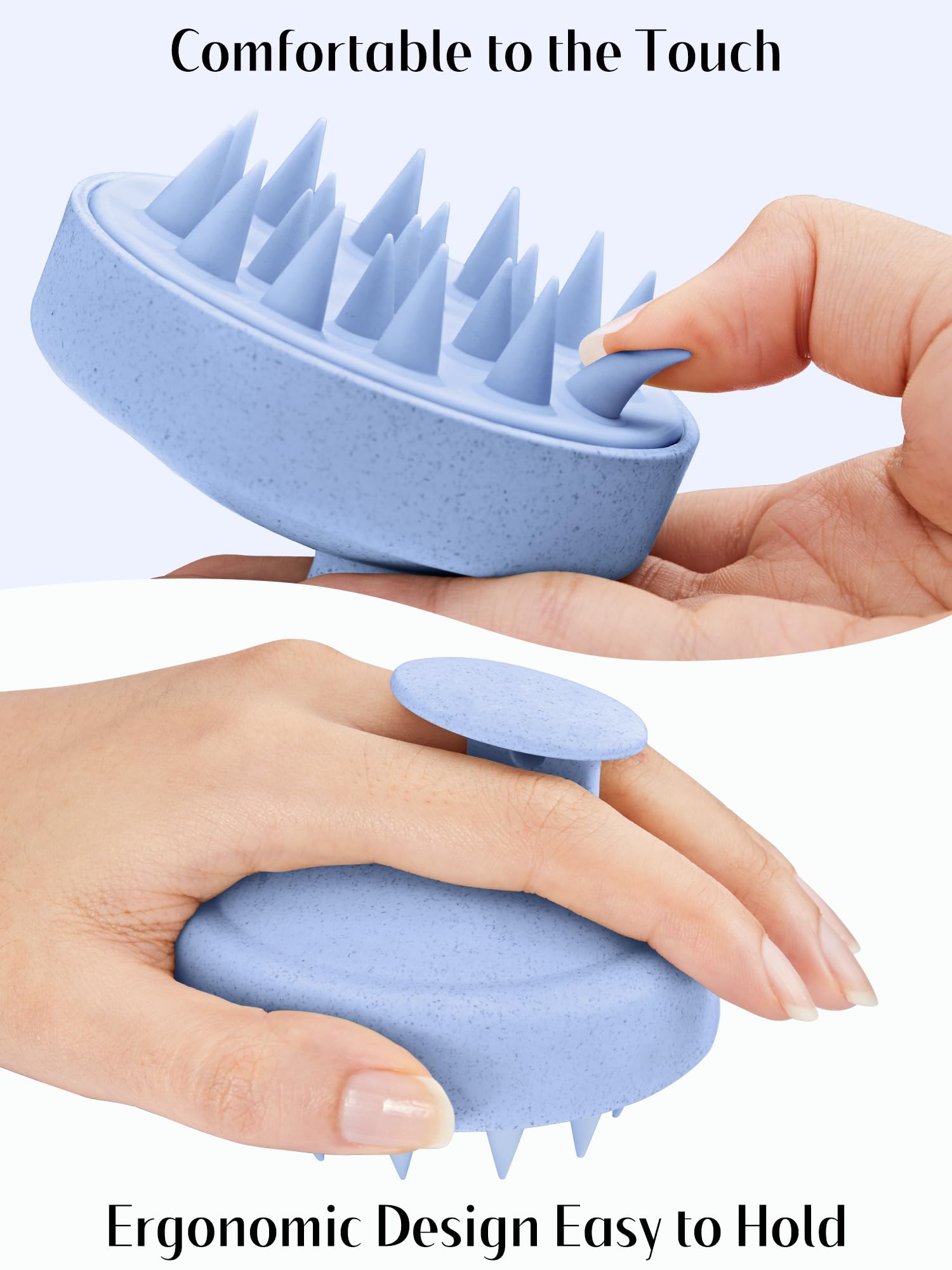 HEETA Scalp Massager Brush – Silicone Scrubber
