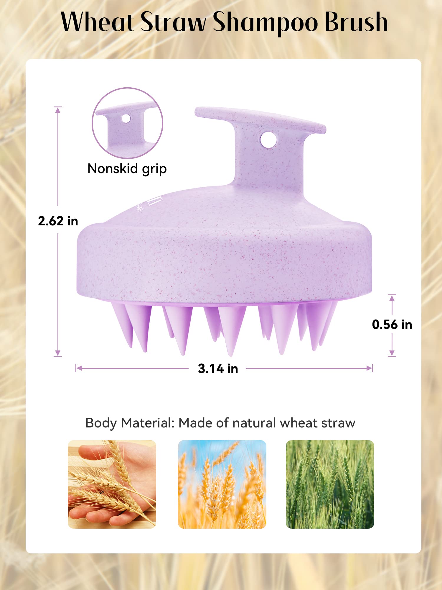HEETA Scalp Massager Brush – Silicone Scrubber