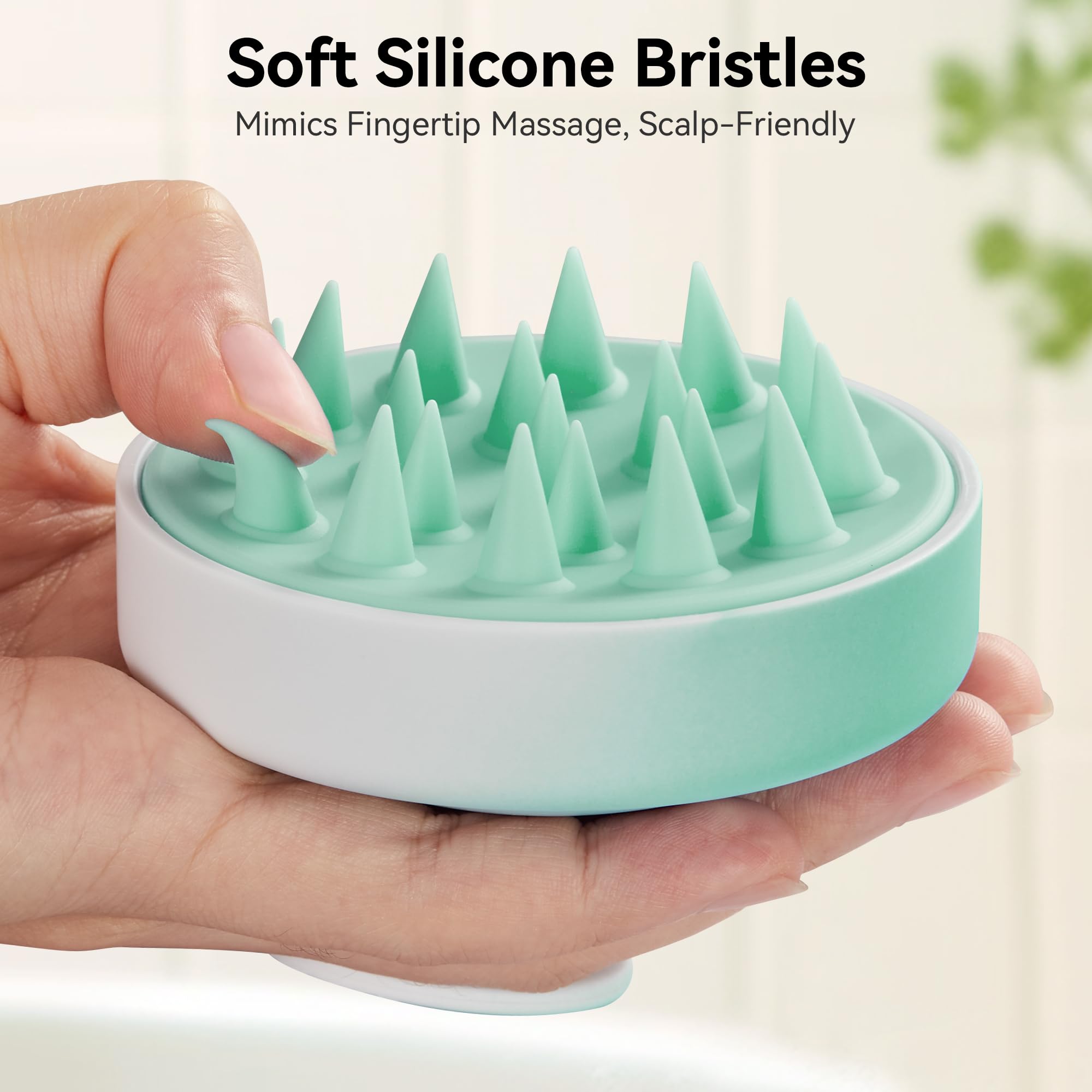 HEETA Scalp Massager Brush – Silicone Scrubber