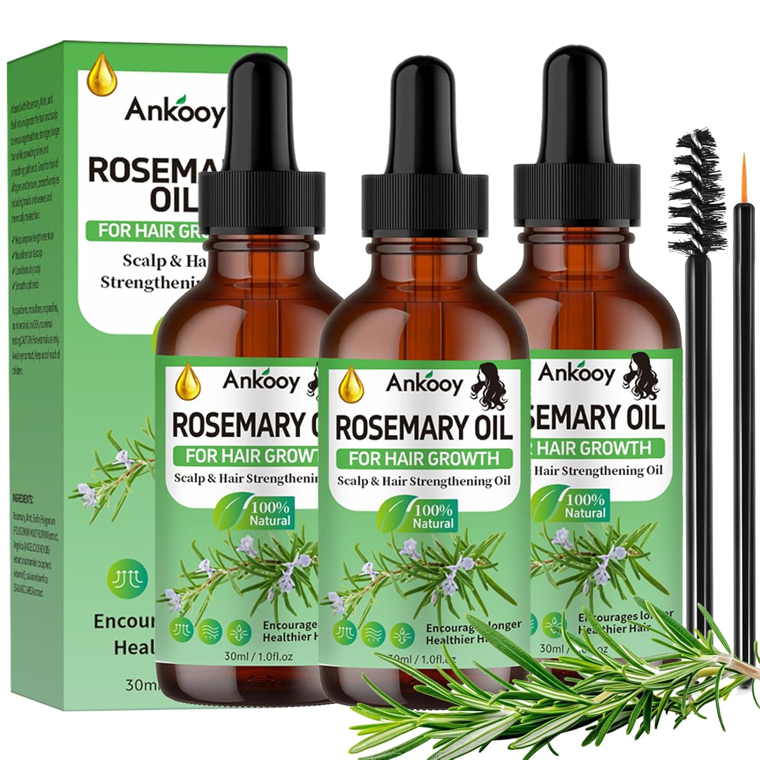 Rosemary Hair Growth Oil – 3 Pack