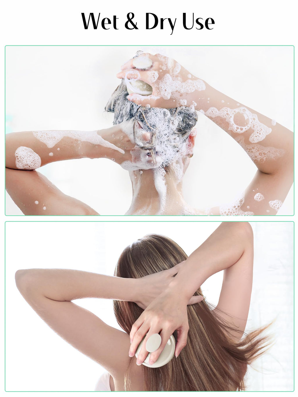 HEETA Scalp Massager Brush – Silicone Scrubber