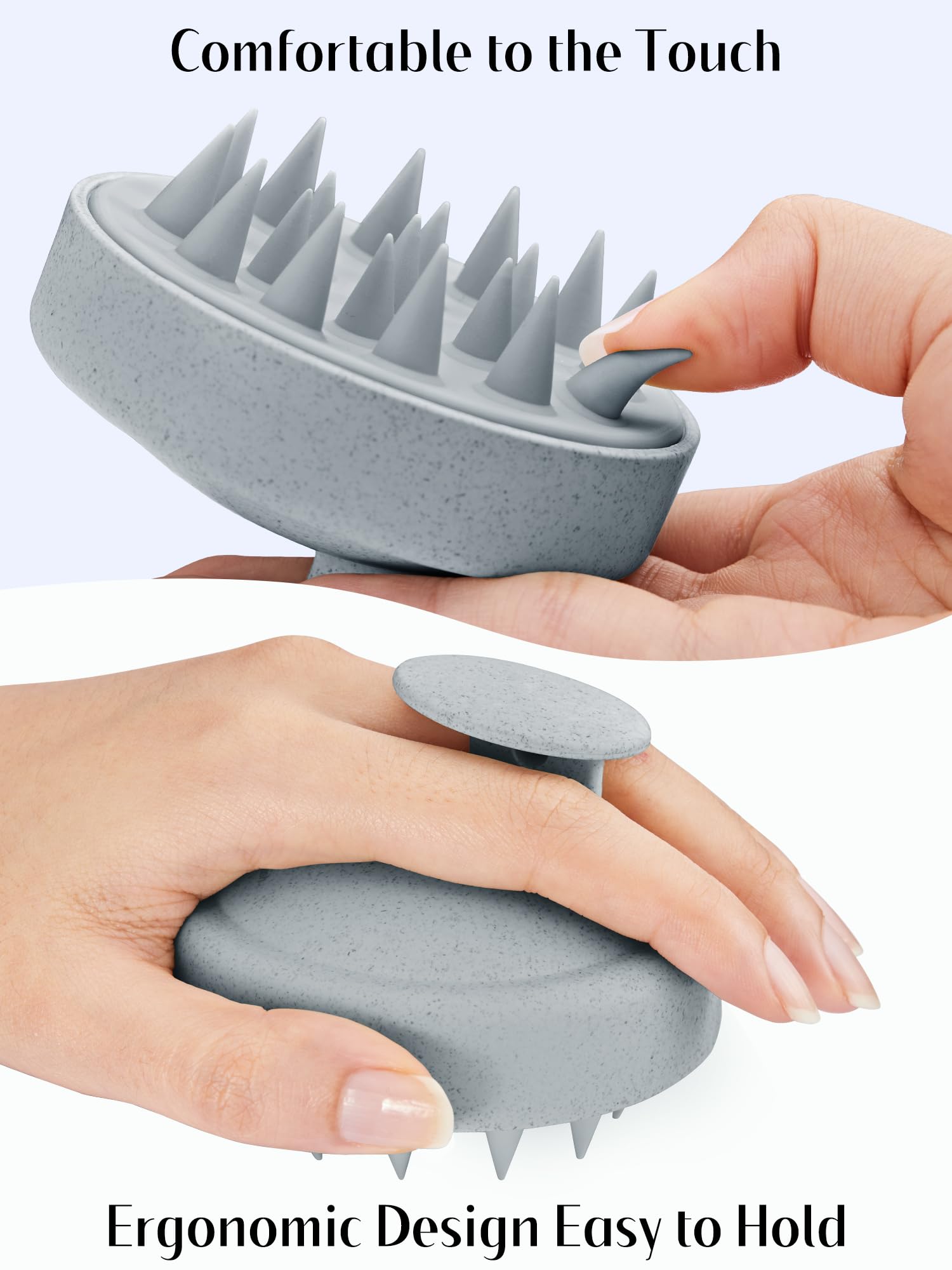 HEETA Scalp Massager Brush – Silicone Scrubber