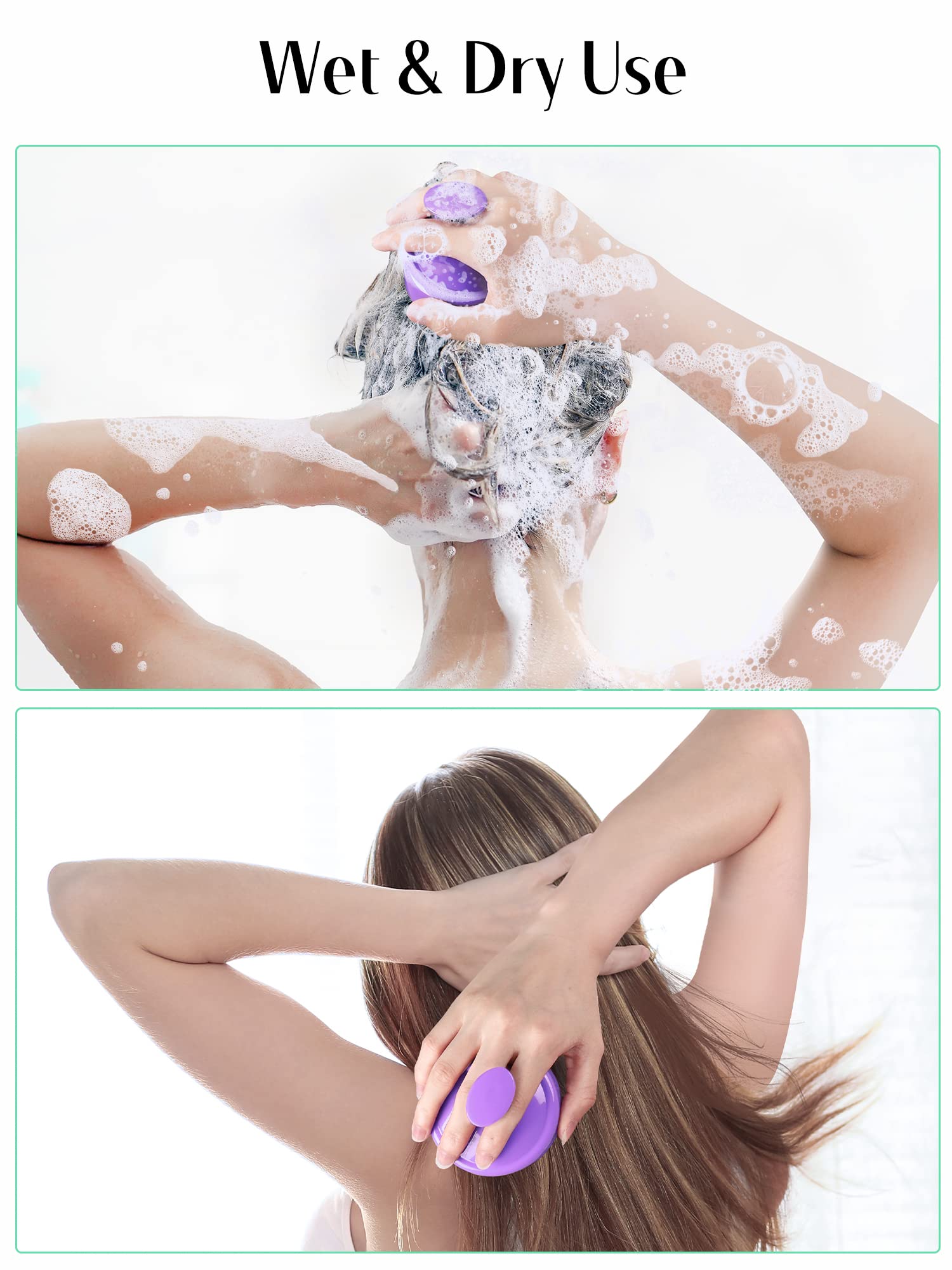 HEETA Scalp Massager Brush – Silicone Scrubber