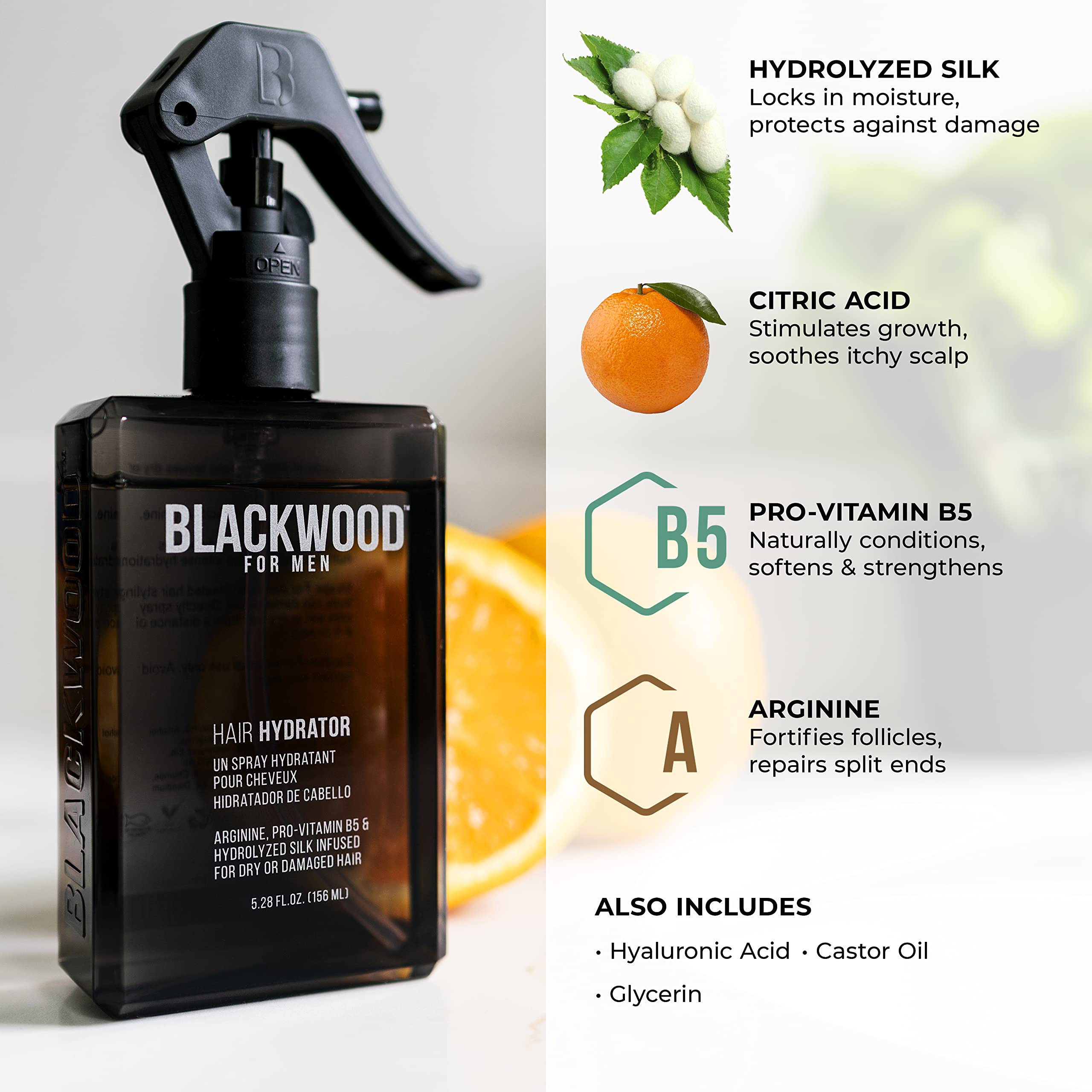 Blackwood Hair & Beard Hydrator Spray (4 oz)