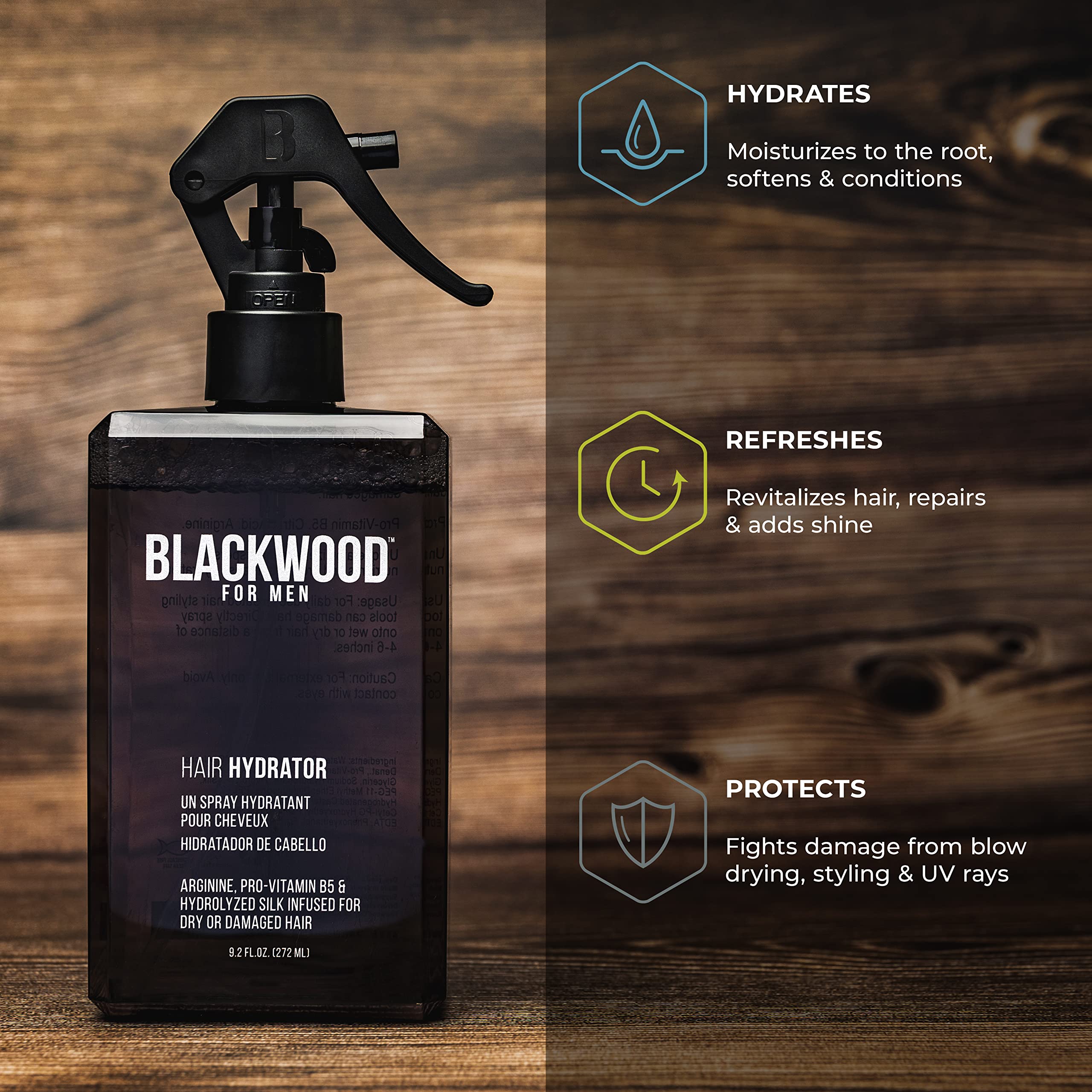 Blackwood Hair & Beard Hydrator Spray (4 oz)