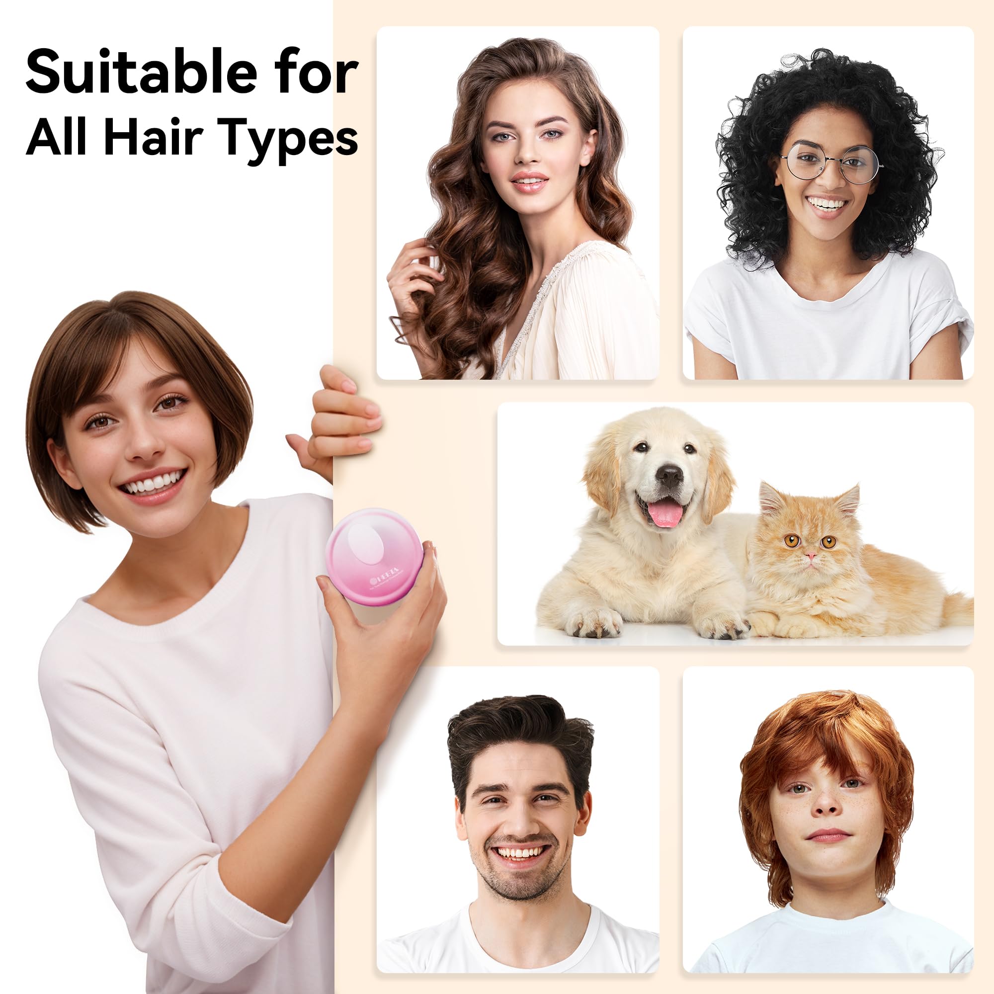 HEETA Scalp Massager Brush – Silicone Scrubber