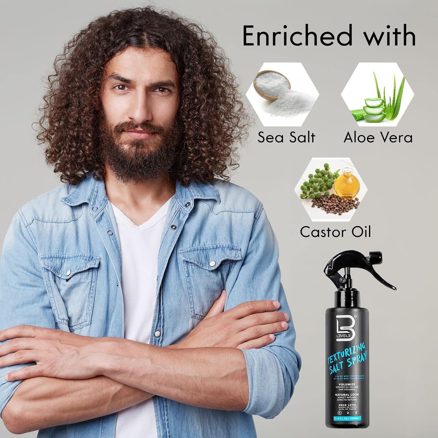 L3 Sea Salt Texturizing Spray (8.45 oz)